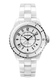 Chanel J12 Quartz White Dial White Steel Strap Watch for Women - J12 H5698