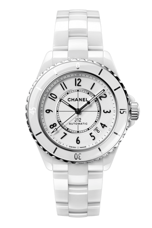 Chanel J12 Quartz Watch - 33mm White Ceramic And Steel Case - White Mother  Of Pearl Diamond Dial - White Ceramic Bracelet - H5698