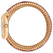 Just Cavalli Glam Snake White Dial Multicolor Steel Strap Watch for Women - JC1L163M0275