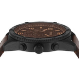 Fossil Brox Multifunction Brown Dial Brown Leather Strap Watch for Men - BQ2802