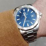 Tag Heuer Aquaracer Blue Dial Watch for Men - WAY2112.BA0928