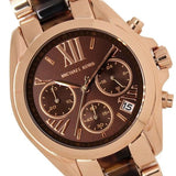 Michael Kors Bradshaw Chronograph Brown Dial Two Tone Steel Strap Watch For Women - MK5944