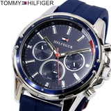 Tommy Hilfiger Mason Blue Dial Blue Rubber Strap Watch for Men - 1791791