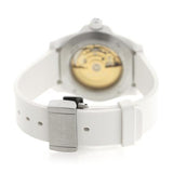 Gucci Dive Automatic Transparent Dial White Rubber Strap Watch For Men - YA136343