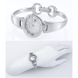 Gucci Guccissima Quartz White Dial Silver Steel Strap Watch For Women - YA134511