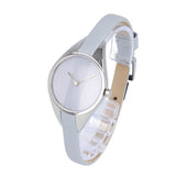 Calvin Klein Rebel Grey Dial Grey Leather Strap Watch for Women - K8P231Q4