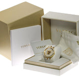 Versace Palazzo Empire White Dial White Leather Strap Watch for Women - VCO040017