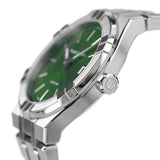 Maurice Lacroix Aikon Date Quartz Green Dial Silver Steel Strap Watch for Men - AI1108-SS002-630-1