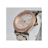 Guess Enchanting Diamonds Silver Dial Two Tone Steel Strap Watch for Women - W0305L3