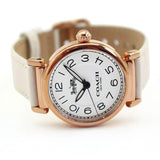 Coach Madison White Dial White Leather Strap Watch for Women - 14502408