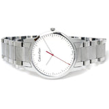 Calvin Klein City Quartz White Dial Silver Steel Strap Watch for Men - K2G2G1Z6