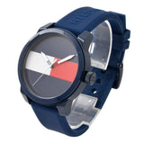 Tommy Hilfiger Denim Quartz Blue Dial Blue Rubber Strap Watch for Men - 1791322