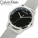 Calvin Klein City Chronograph Black Dial Silver Mesh Bracelet Watch for Men - K2G2G121