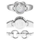 Gucci Guccissima Quartz White Dial Silver Steel Strap Watch For Women - YA134511