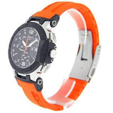 Tissot T Race Chronograph Black Dial Orange Rubber Strap Watch for Women - T048.217.27.057.00