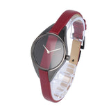 Calvin Klein Rebel Red Black Dial Red Leather Strap Watch for Women - K8P237U1