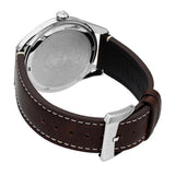 Versace Greca Time Quartz Blue Dial Brown Leather Strap Watch For Men - VE3K00122