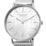 Coach Perry Quartz Silver Dial Silver Mesh Bracelet Watch for Women - 14503384