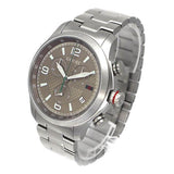 Gucci G Timeless Brown Dial Silver Steel Strap Watch For Men - YA126248