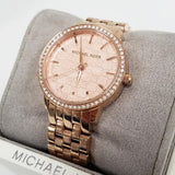 Michael Kors Argyle Quartz Rose Gold Dial Rose Gold Steel Strap Watch For Women - MK3156