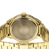 Bulova Multi Function Gold Dial Gold Steel Strap Watch for Women - 97N102