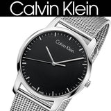 Calvin Klein City Chronograph Black Dial Silver Mesh Bracelet Watch for Men - K2G2G121