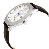 Versace Univers White Dial Brown Leather Strap Watch for Men - VEBK00118