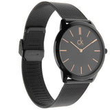 Calvin Klein Minimal Black Dial Black Mesh Bracelet Watch for Men - K3M21421