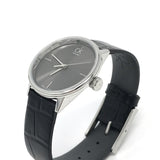 Calvin Klein Accent Black Dial Black Leather Strap Watch for Women  - K2Y2Y1C3