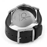 Calvin Klein City Quartz Black Dial Black Leather Strap Watch for Men - K2G2G1C3