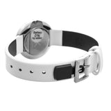 Calvin Klein Firm Silver Dial White Leather Strap Watch for Women - K3N231L6