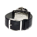 Calvin Klein Accent Black Dial Black Leather Strap Watch for Men - K2Y2X1C3