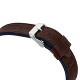 Tommy Hilfiger Daniel Grey Dial Brown Leather Strap Watch for Men - 1710416
