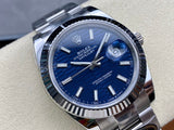 Rolex Datejust 41 Blue Dial Oystersteel & White Gold Strap Watch for Men - M126334-0031