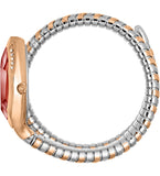 Just Cavalli Taglio Red Dial Two Tone Steel Strap Watch for Women - JC1L225M0105