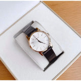 Calvin Klein City White Mother of Pearl Dial Brown Leather Strap Watch for Women - K2G23620