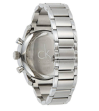 Calvin Klein City Chronograph Blue Dial Silver Steel Strap Watch for Men - K2G2714N