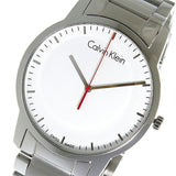 Calvin Klein City Quartz White Dial Silver Steel Strap Watch for Men - K2G2G1Z6