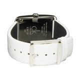 Calvin Klein Window White Dial White Leather Strap Watch for Women - K2M23120