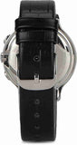 Calvin Klein Skirt Chronograph Black Dial Black Leather Strap Watch for Men - K2U291C1