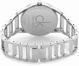 Calvin Klein Stately Black Dial Silver Steel Strap Watch for Women - K3G23121