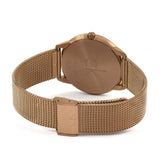 Calvin Klein Minimal Quartz Pink Gold Dial Pink Gold Mesh Bracelet Watch for Men - K3M11TFK