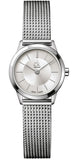 Calvin Klein Minimal White Dial Silver Mesh Bracelet Watch for Women - K3M23126