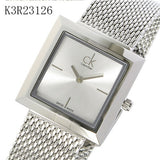 Calvin Klein Mark Silver Dial Silver Mesh Bracelet Watch for Women - K3R23126