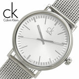 Calvin Klein Surround Silver Dial Silver Mesh Bracelet Watch for Men - K3W21126