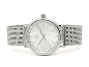 Calvin Klein Surround Silver Dial Silver Mesh Bracelet Watch for Men - K3W21126