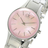 Calvin Klein Simplicity Pink Dial Silver Steel Strap Watch for Women - K432314E