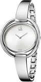 Calvin Klein Impetuous Silver Dial Silver Steel Strap Watch for Women - K4F2N116