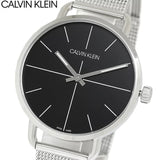 Calvin Klein Even Black Dial Silver Mesh Bracelet Watch for Women - K7B21121