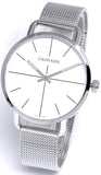 Calvin Klein Even Quartz White Dial Silver Steel Strap Watch for Women - K7B21126